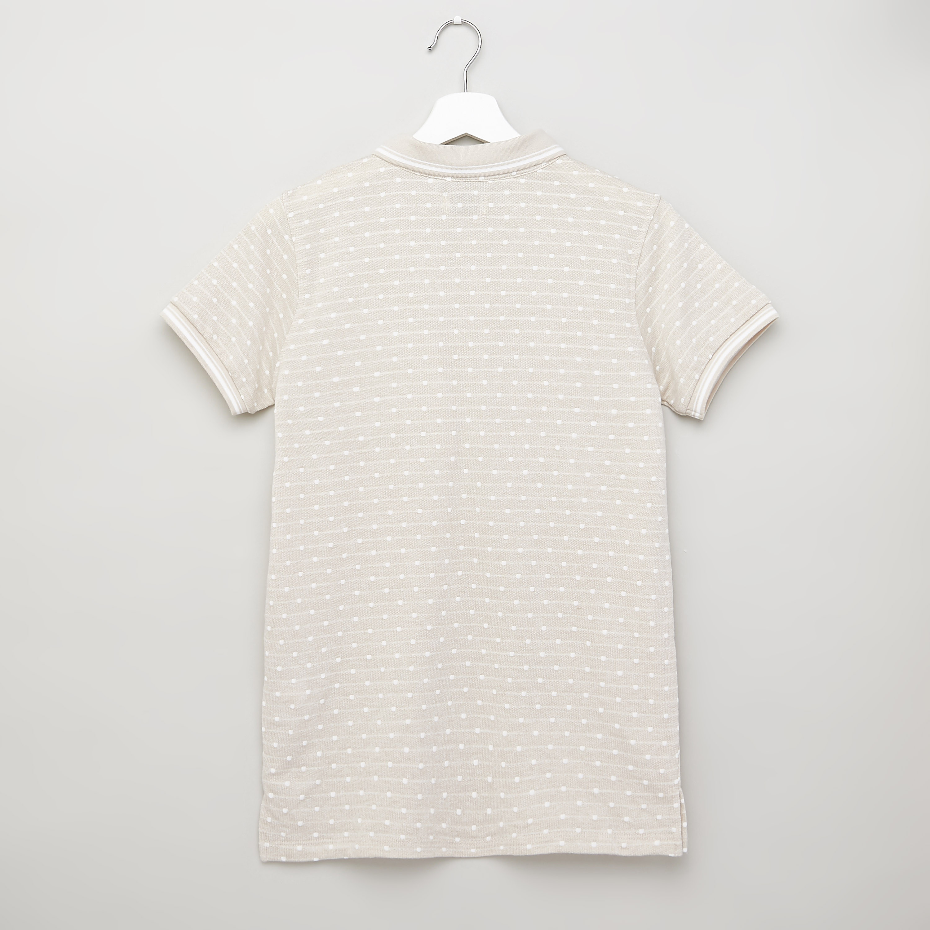Juniors Printed Polo T-shirt and Solid Shorts Set-boys-clothing-setsandcoords-image-4