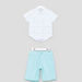 Juniors Dinosaur Print Shirt and Pocket Detail Shorts-Clothes Sets-thumbnail-0