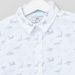 Juniors Dinosaur Print Shirt and Pocket Detail Shorts-Clothes Sets-thumbnail-2