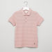 Eligo Textured Polo T-shirt with Short Sleeves-T Shirts-thumbnail-0