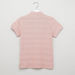 Eligo Textured Polo T-shirt with Short Sleeves-T Shirts-thumbnail-2