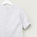 Eligo Textured Shirt with Mandarin Collar and Long Sleeves-Shirts-thumbnail-1