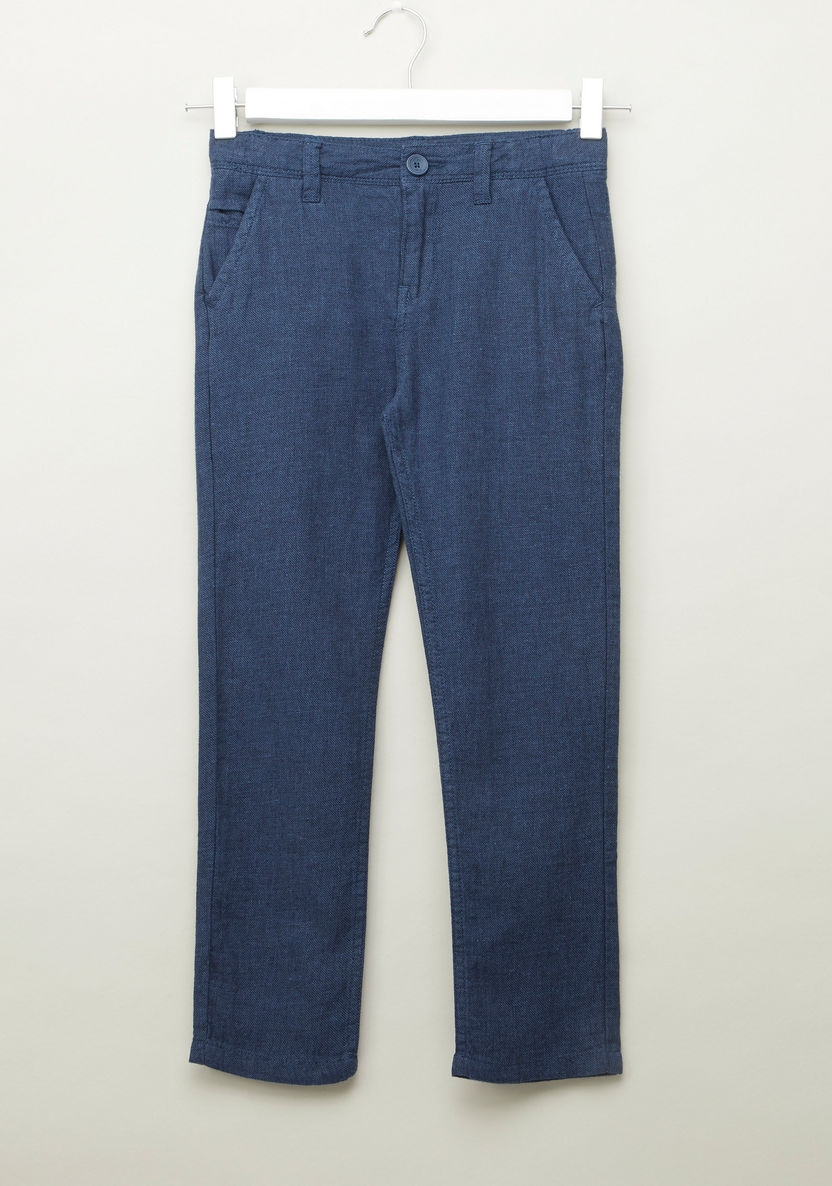 Eligo Full Length Pants with Pocket Detail and Belt Loops-Pants-image-0