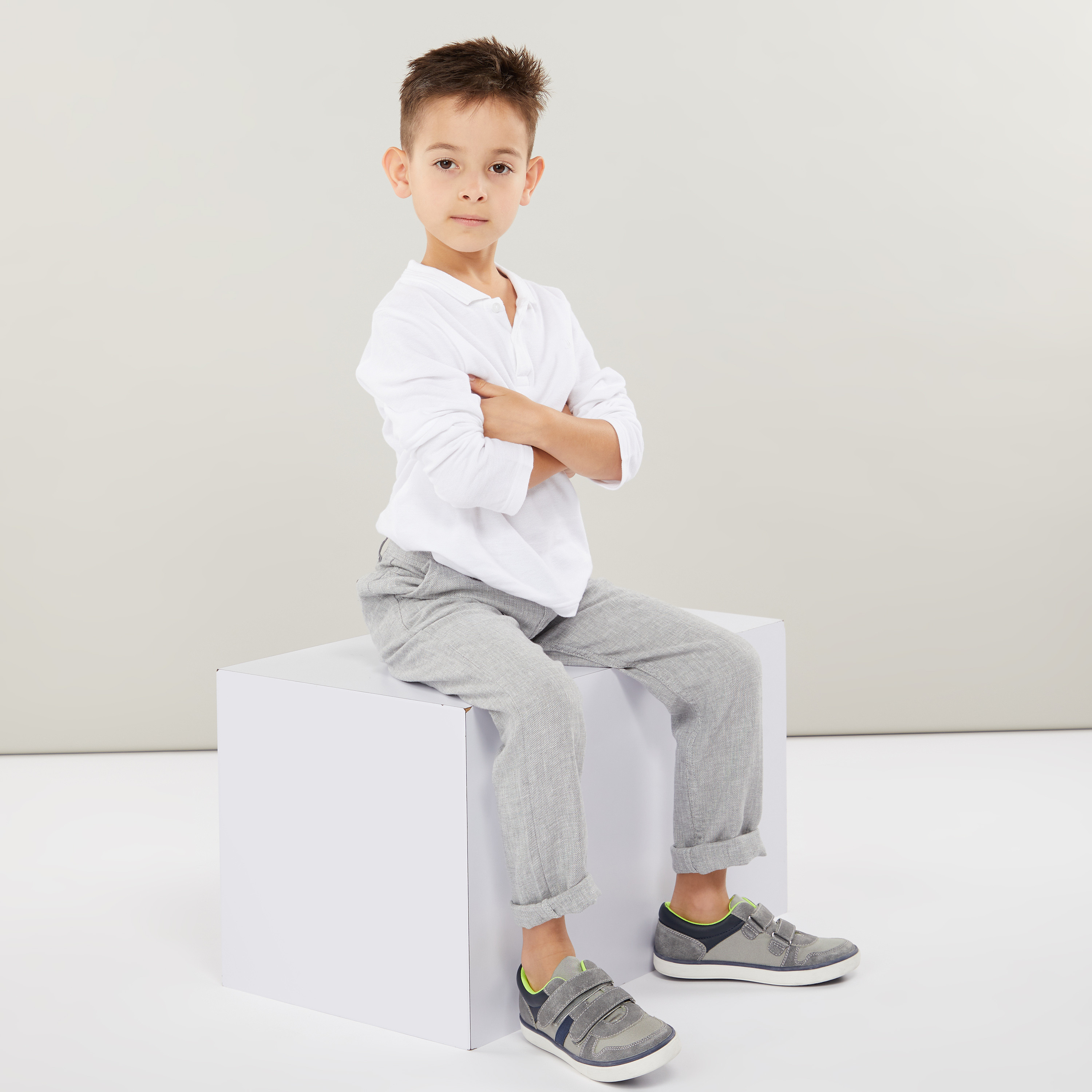 Eligo Full Length Pants with Pocket Detail and Belt Loops-boys-clothing-bottoms-trousers-image-2