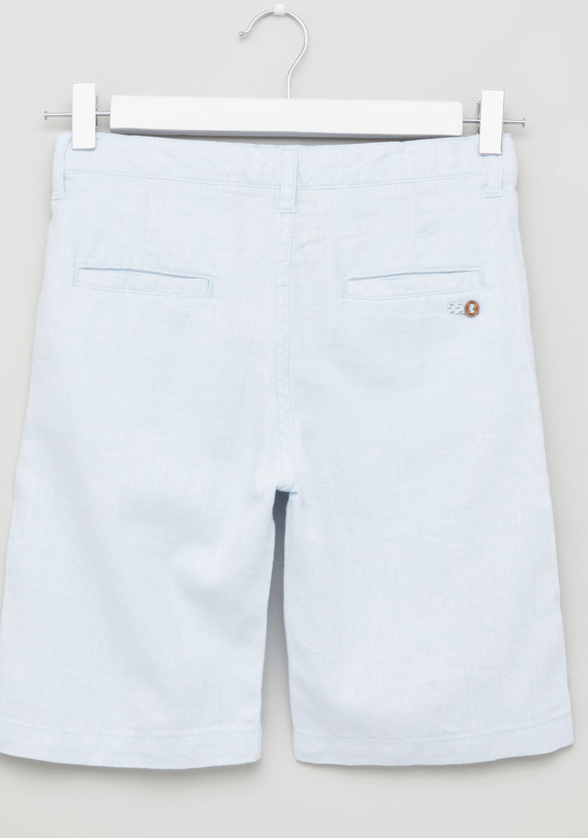Eligo Solid Shorts with Pocket Detail-Shorts-image-2