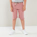 Eligo Textured Pocket Detail Shorts with Belt-Shorts-thumbnail-0