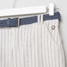 Eligo Striped Pocket Detail Shorts with Belt-Shorts-thumbnail-1