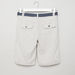 Eligo Striped Pocket Detail Shorts with Belt-Shorts-thumbnail-2