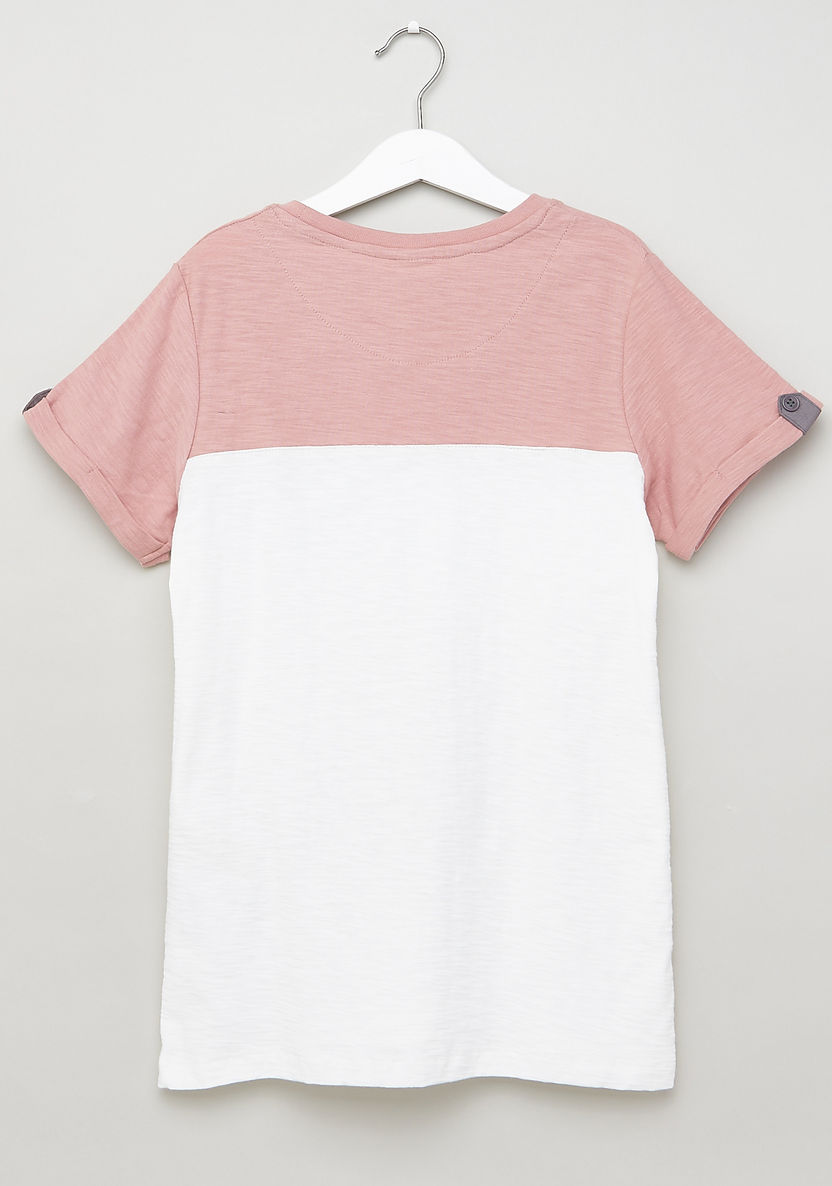 Eligo Colour Block Short Sleeves T-shirt with Shorts-Clothes Sets-image-3