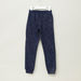 Bossini Textured Jog Pants with Drawstring Closure and Zip Pockets-Joggers-thumbnail-2