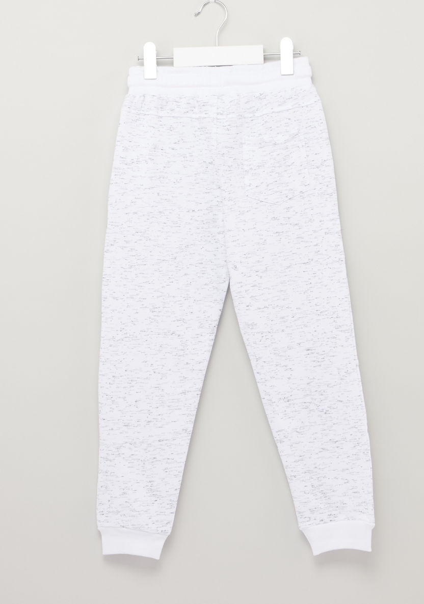 Bossini Textured Jog Pants with Drawstring Closure and Zip Pockets-Joggers-image-2