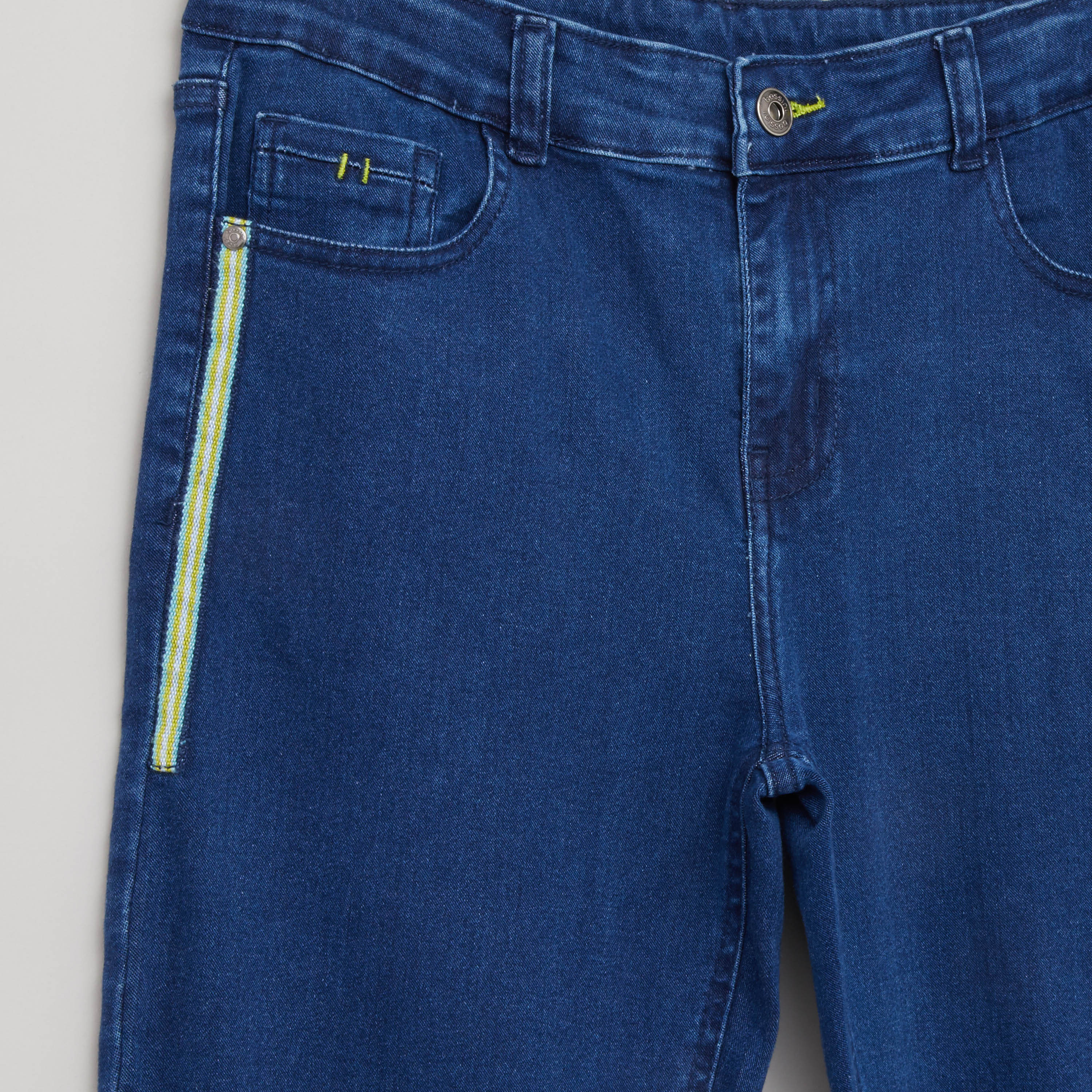 Bossini Textured Jeans with Pocket Detail-boys-clothing-bottoms-jeans-image-2