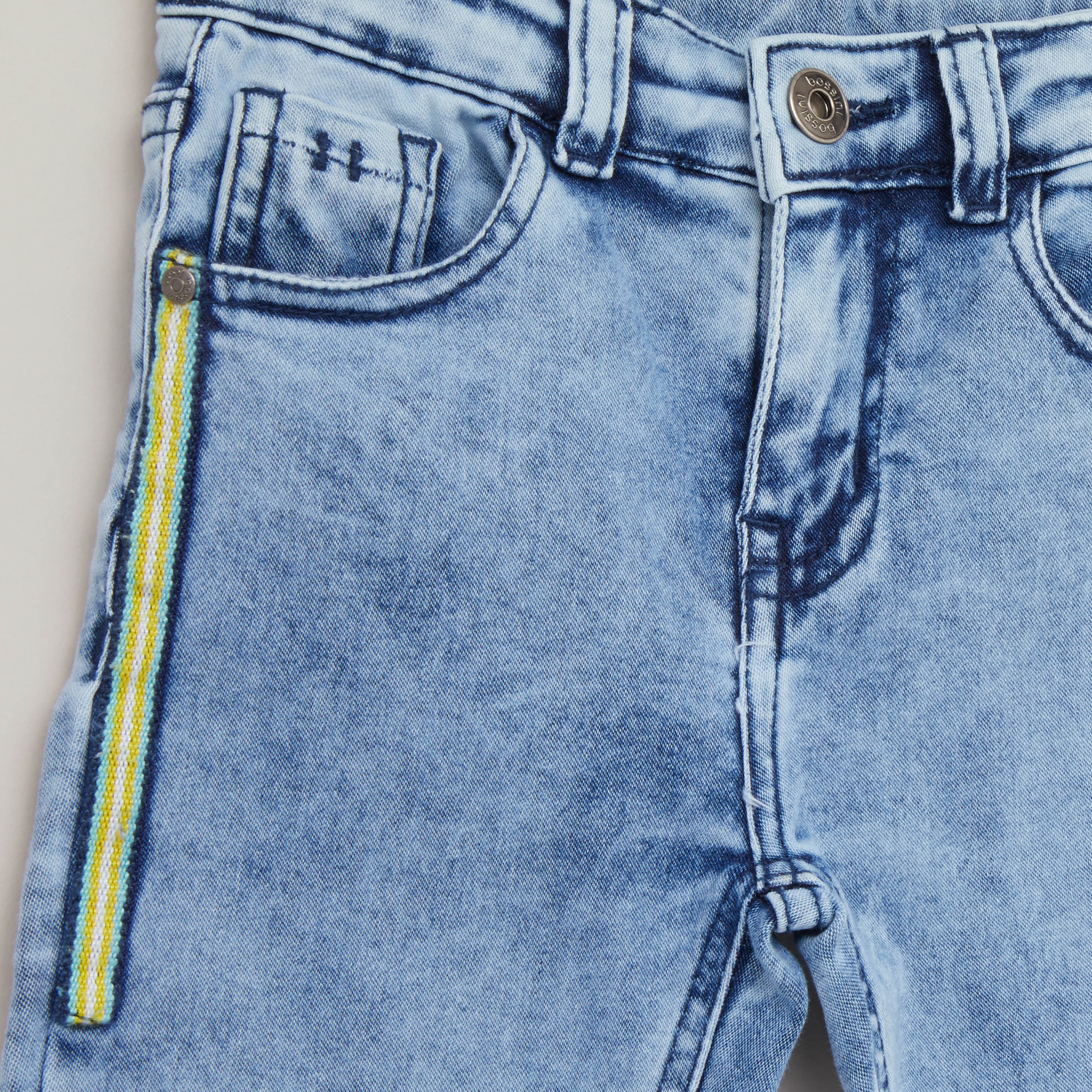 Bossini Textured Jeans with Pocket Detail-boys-clothing-bottoms-jeans-image-2