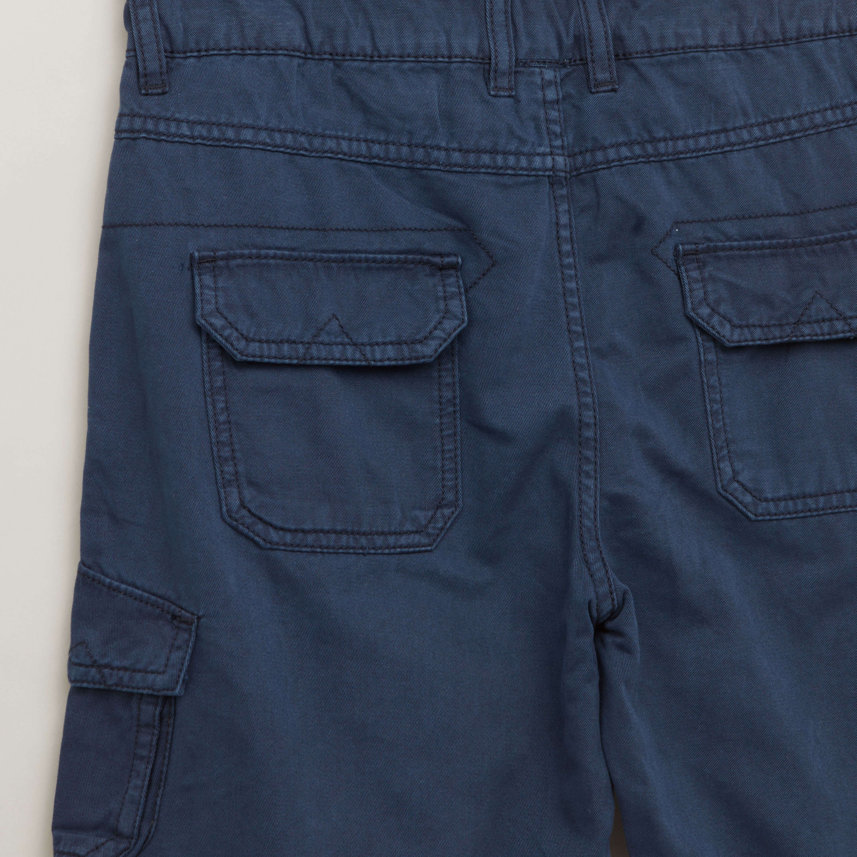 Bossini Solid Shorts with Button Closure-boys-clothing-bottoms-shorts-image-4