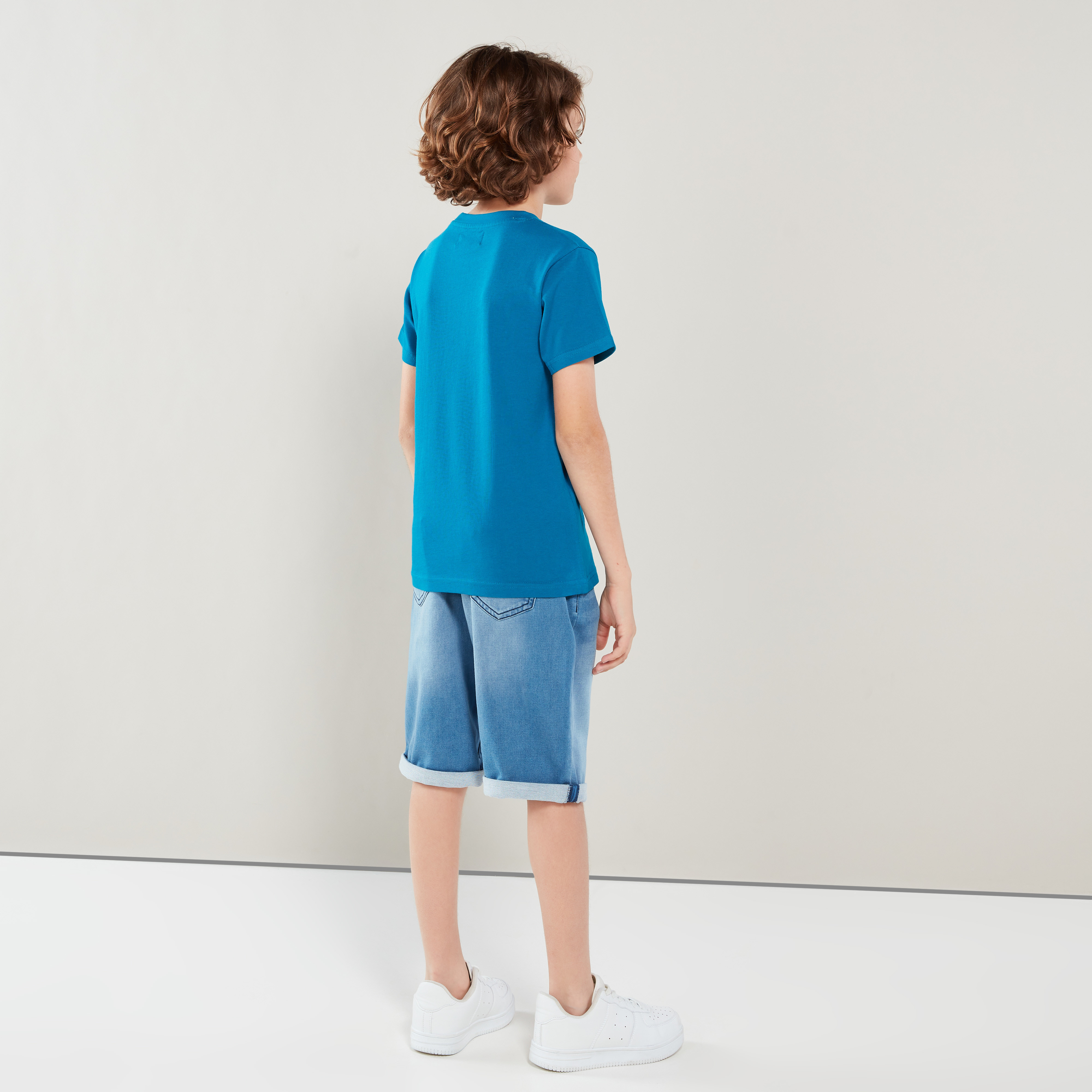 Bossini Denim Shorts with Pocket Detail-cpkids-clothing-boys-bottoms-shorts-image-3