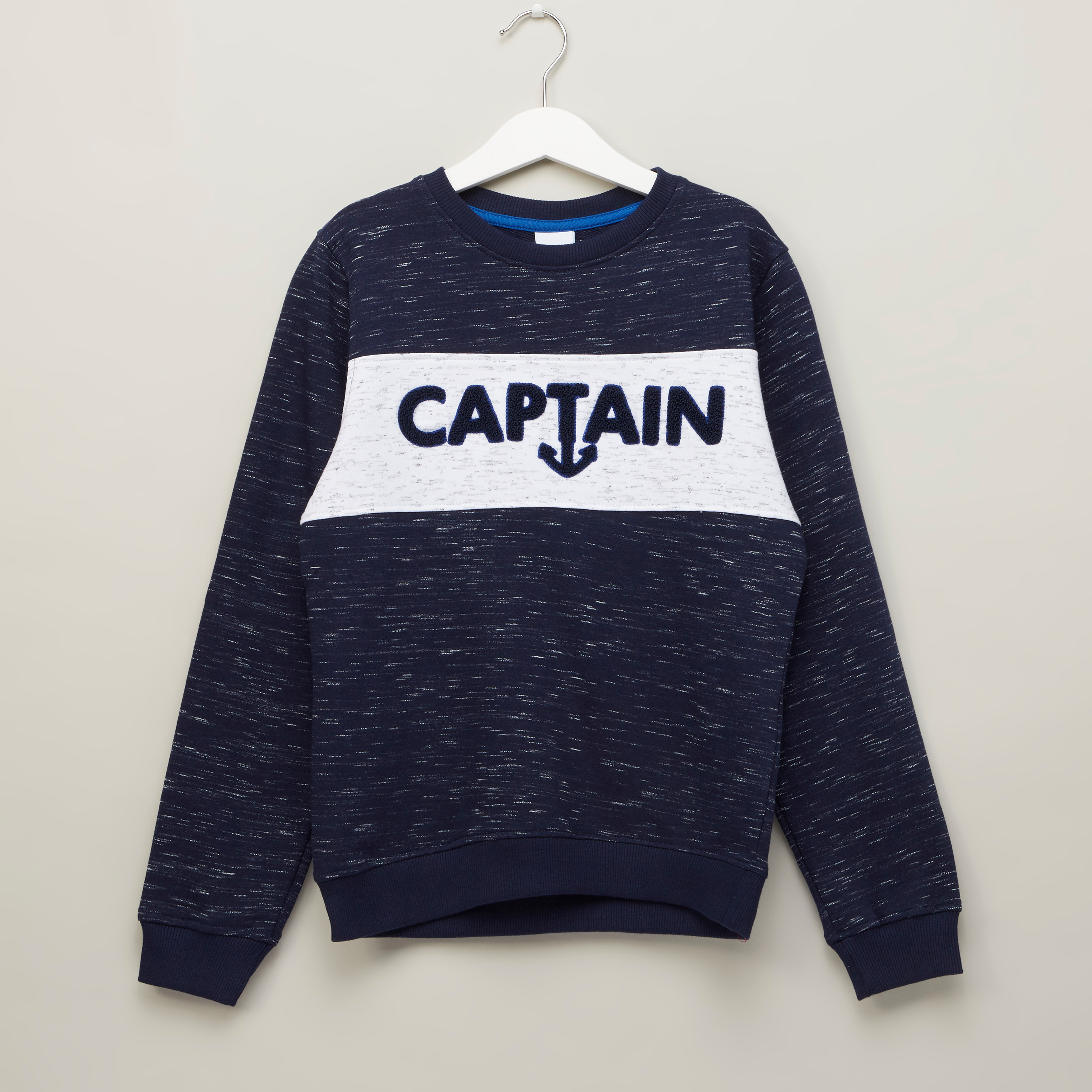 كنزة بأكمام طويلة وتفاصيل لوح من بوسيني-boys-clothing-jumpersandcardigans-image-1