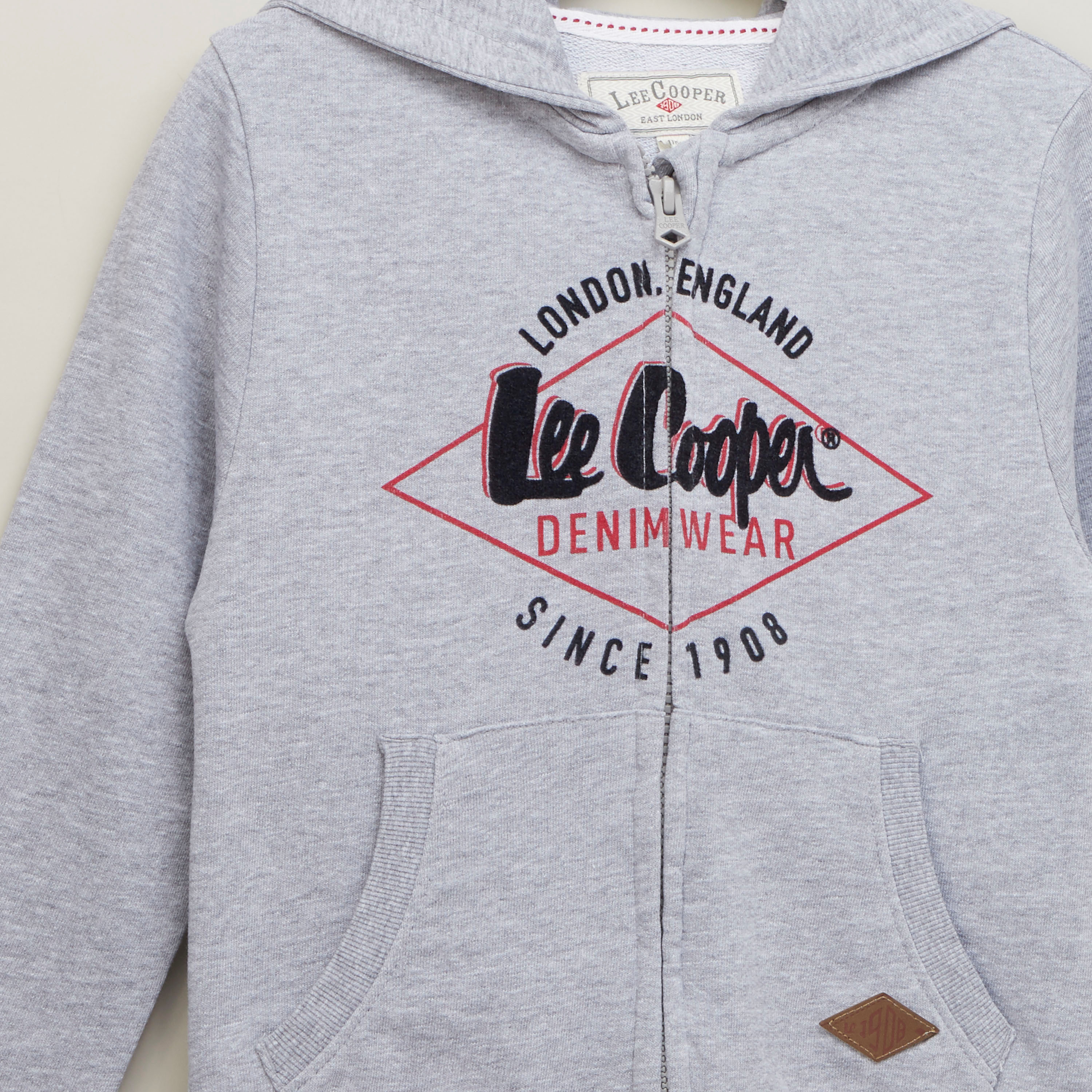 Lee cooper discount print hooded jacket