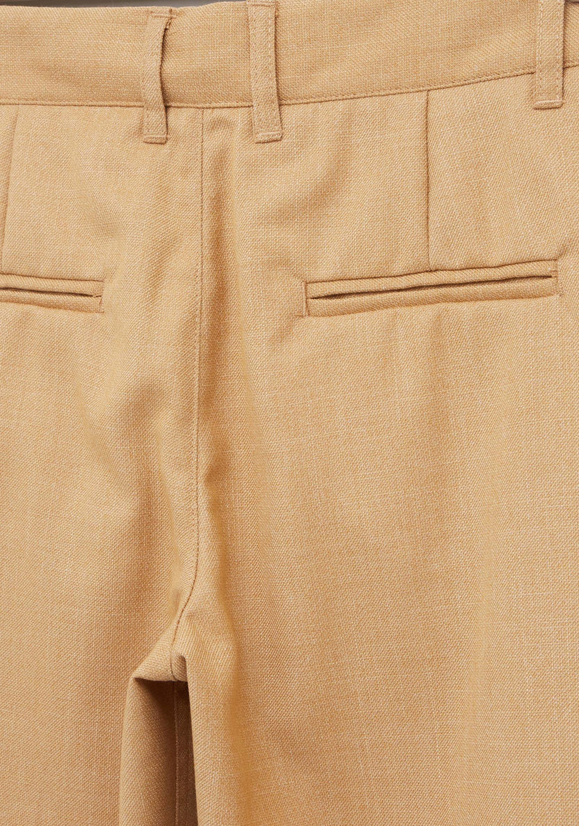 Iconic Solid Pants with Pockets and Button Closure-Pants-image-3