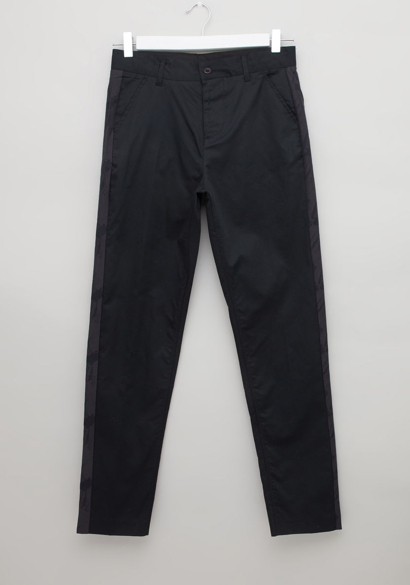 Iconic Solid Pants with Pocket Detail and Belt Loops-Pants-image-0