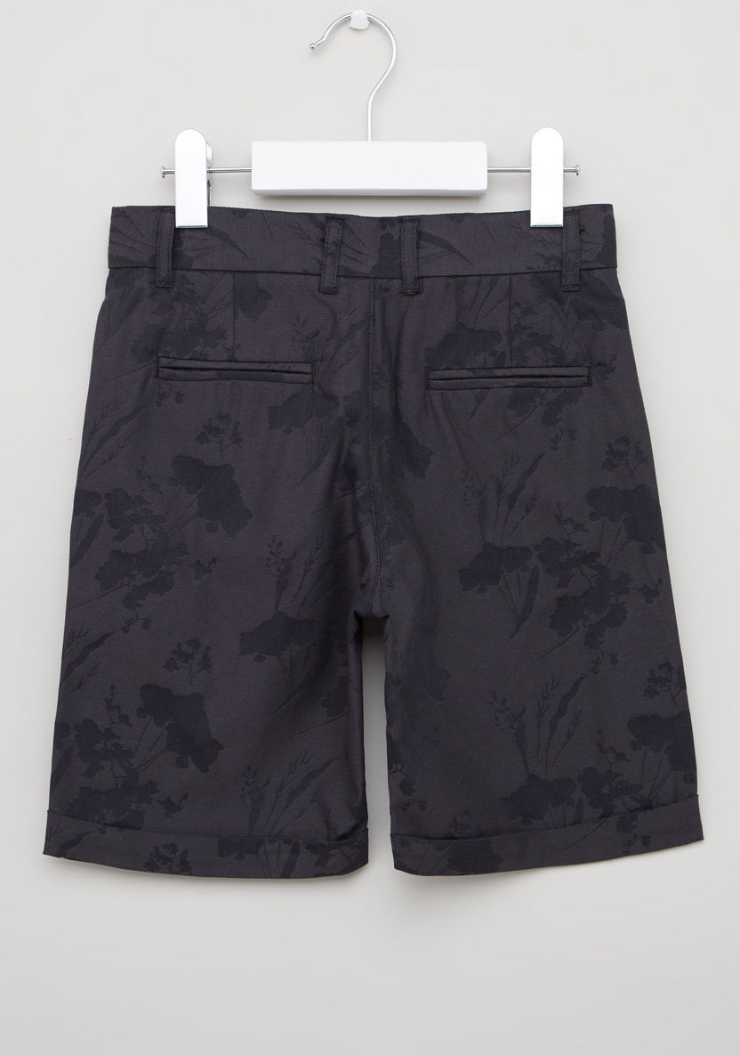 Iconic Printed Shorts with Pocket Detail and Drawstring-Shorts-image-2