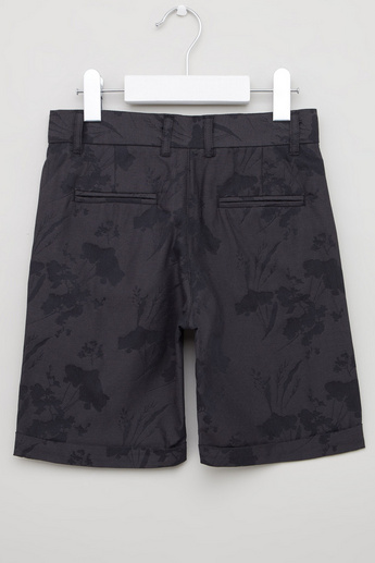 Iconic Printed Shorts with Pocket Detail and Drawstring