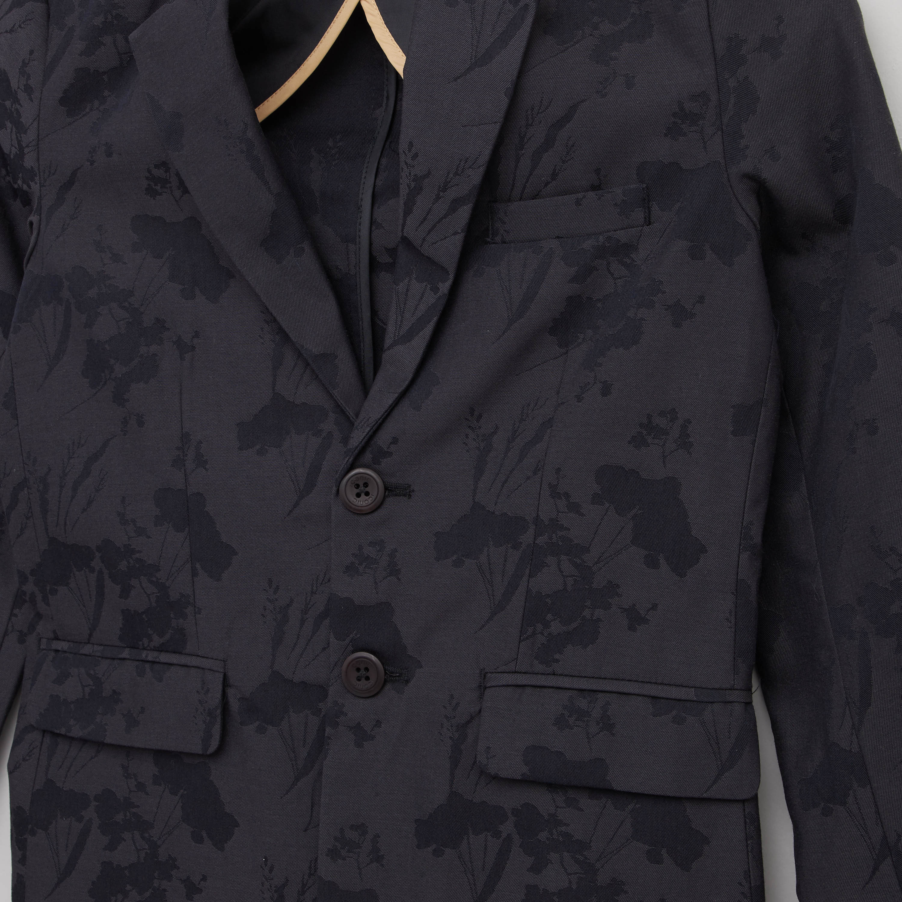 Iconic Solid Blazer Jacket with Pockets and Long Sleeves-boys-clothing-jacketsandcoats-image-2