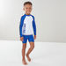 Juniors Printed Swimwear Raglan Sleeves T-shirt with Shorts-Swimwear-thumbnail-1