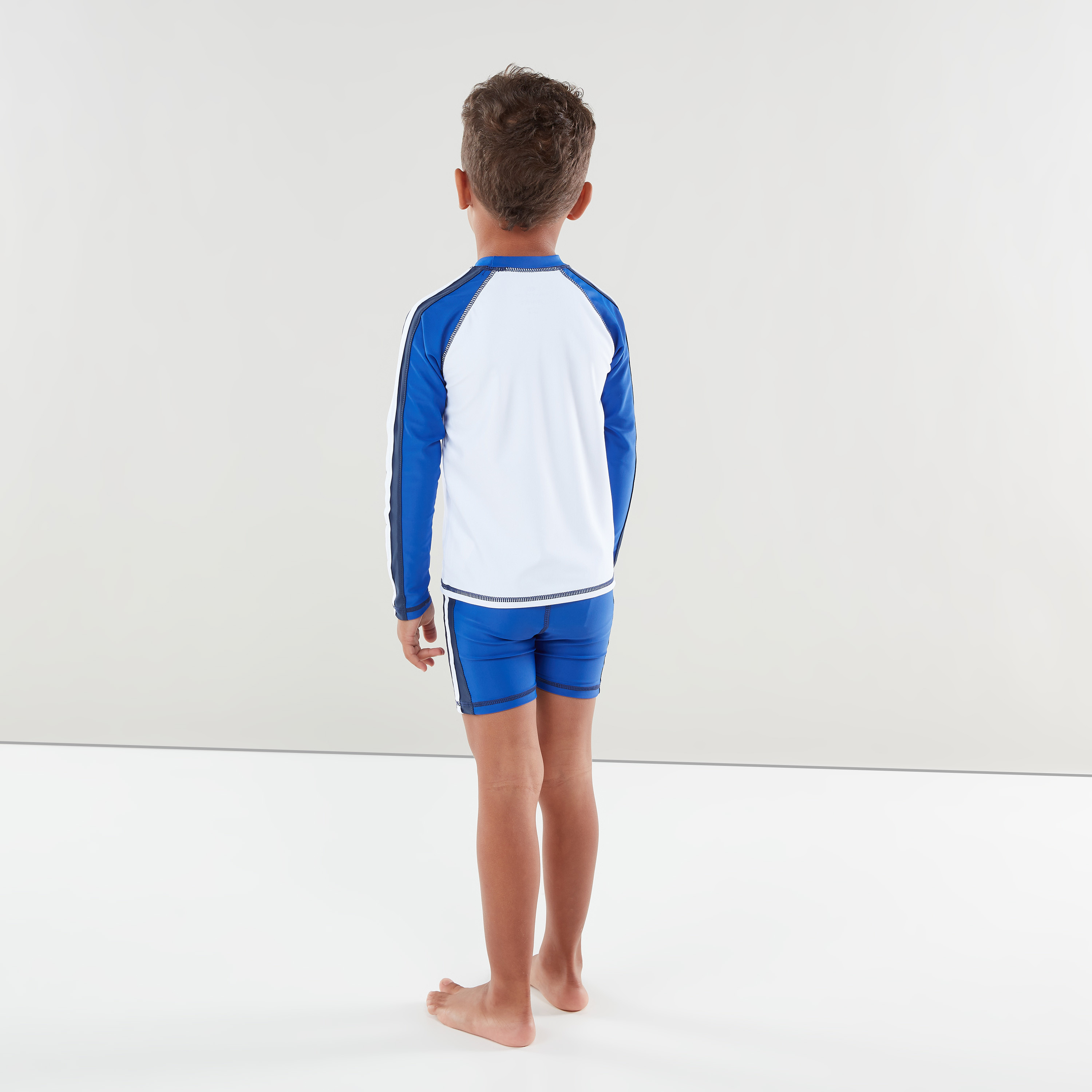 Juniors Printed Swimwear Raglan Sleeves T-shirt with Shorts-boys-clothing-sportswear-swimwear-image-4