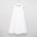 Juniors Textured Sleeveless Dress with Round Neck-Dresses%2C Gowns and Frocks-thumbnail-0