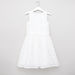 Juniors Textured Sleeveless Dress with Round Neck-Dresses%2C Gowns and Frocks-thumbnail-2
