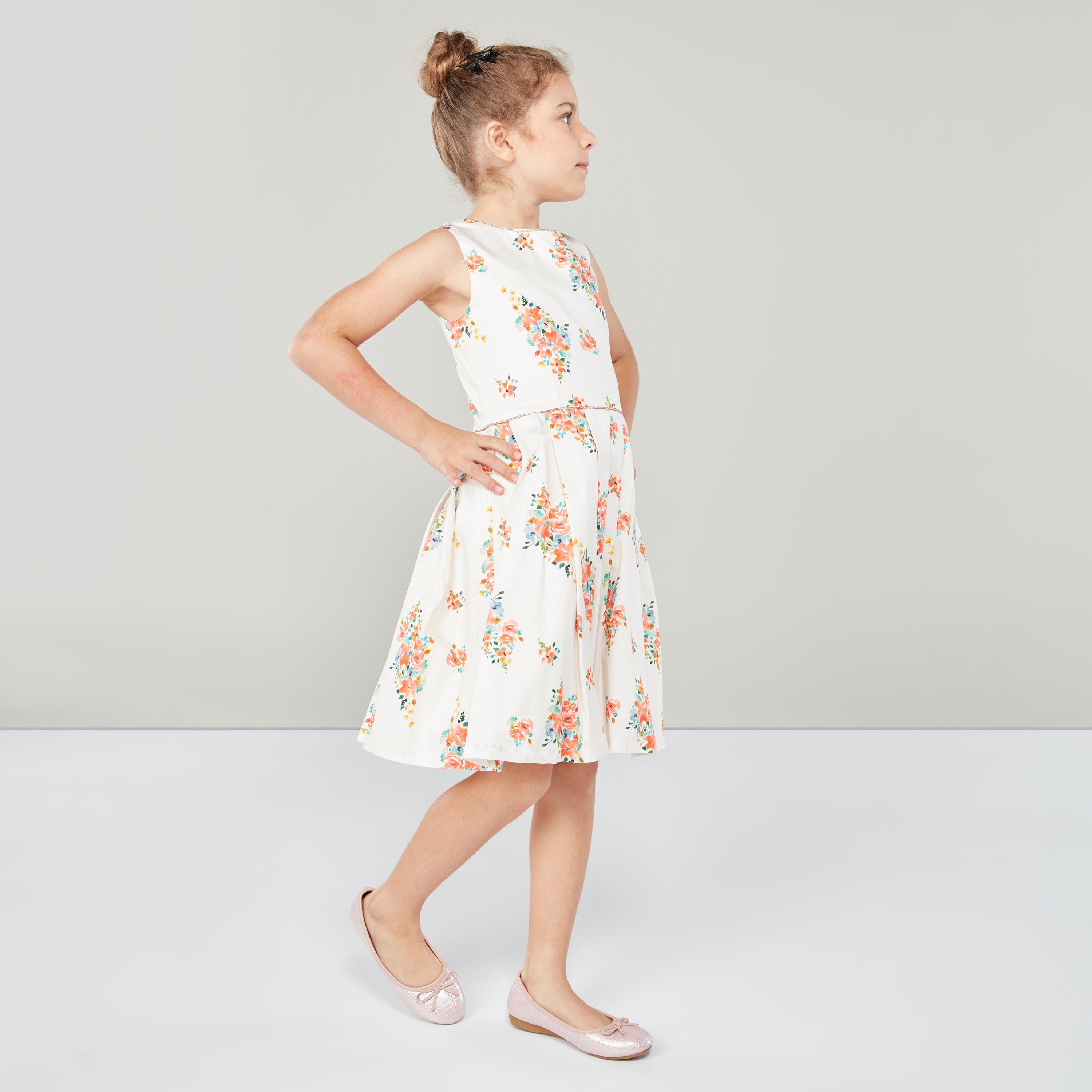 Juniors Floral Print Sleeveless Dress-girls-clothing-dressesandjumpsuits-image-2