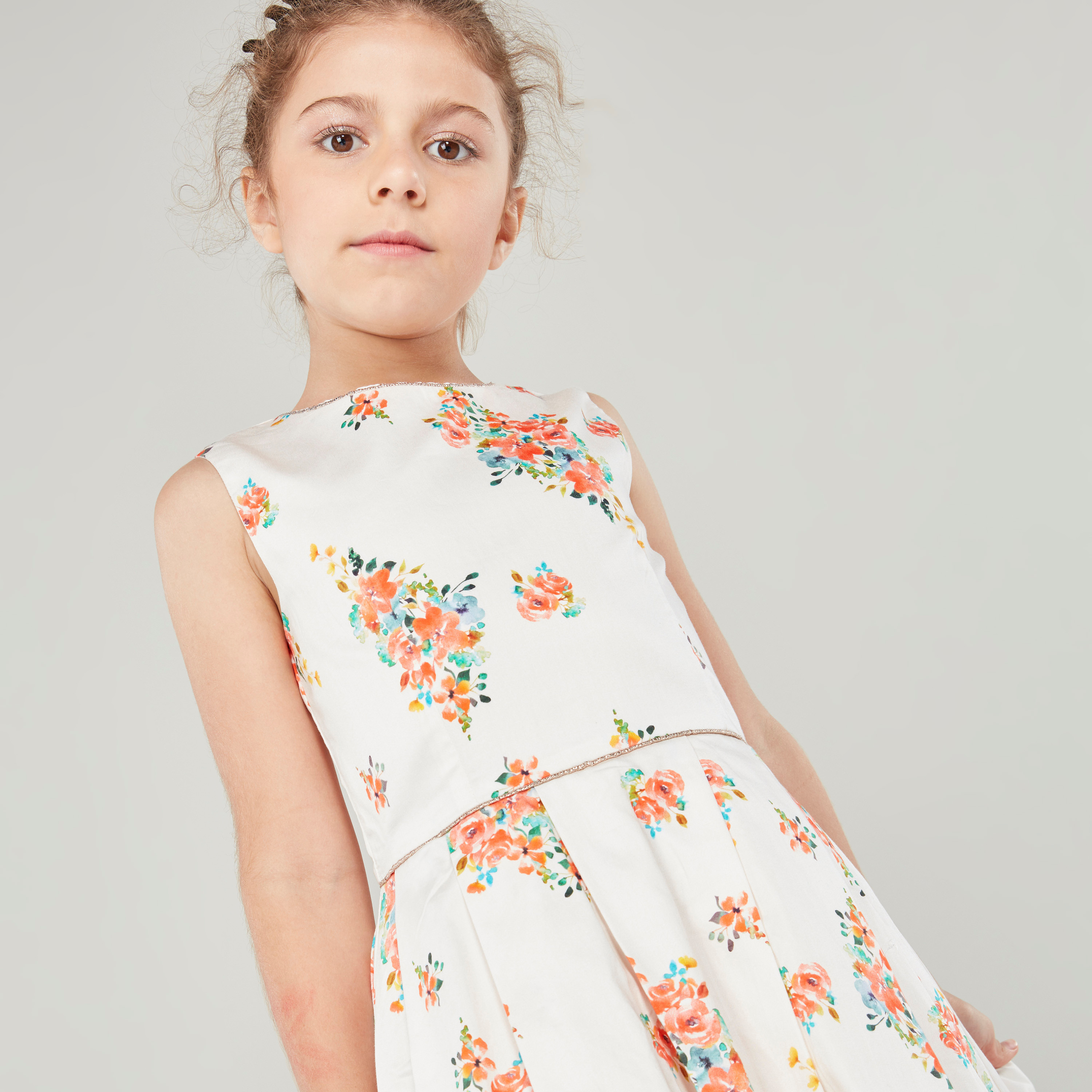 Juniors Floral Print Sleeveless Dress-girls-clothing-dressesandjumpsuits-image-3