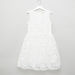 Eligo Lace Sleeveless Dress with Round Neck-Dresses%2C Gowns and Frocks-thumbnail-0