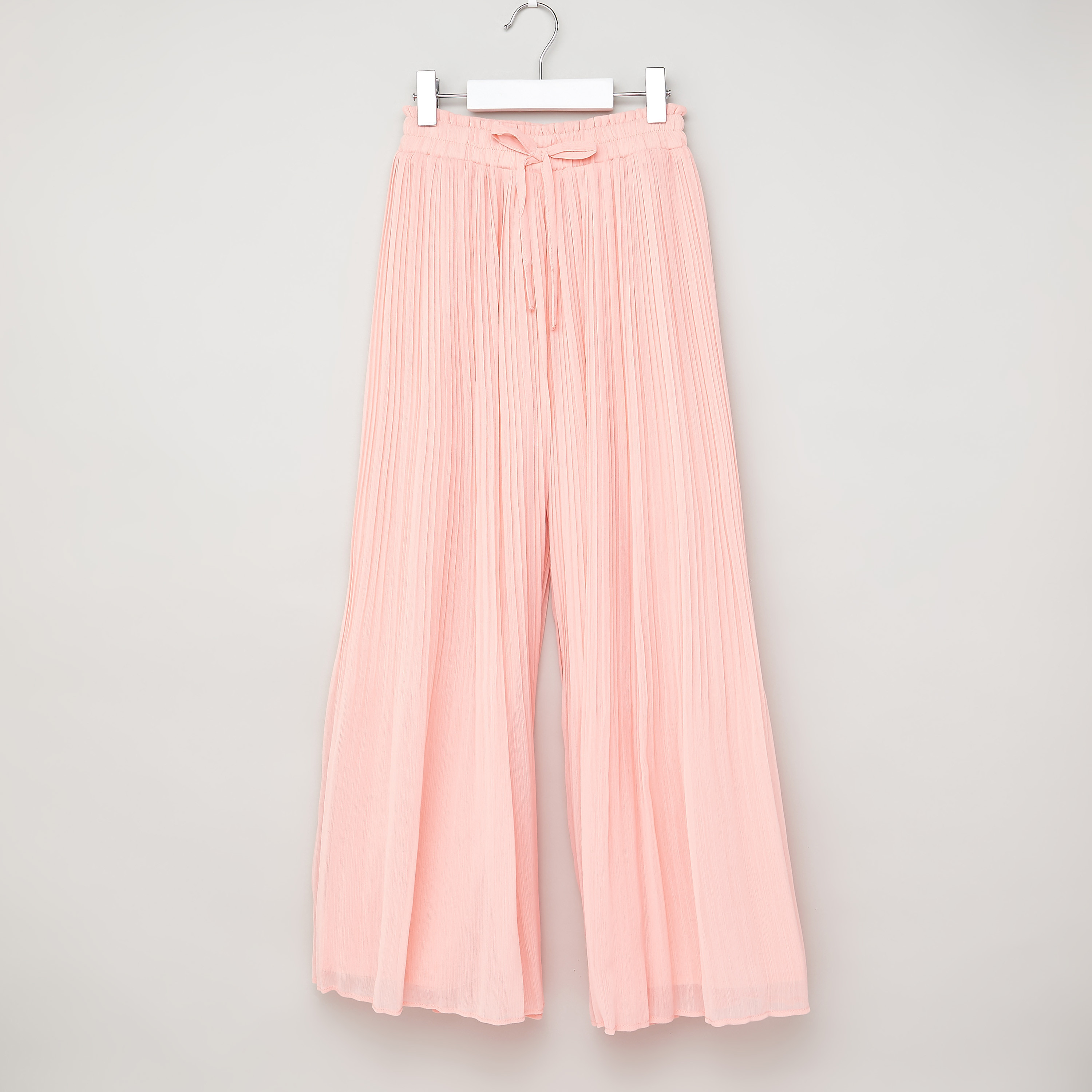 Iconic Pleat Detail Pants with Drawstring-girls-clothing-bottoms-trousers-image-1