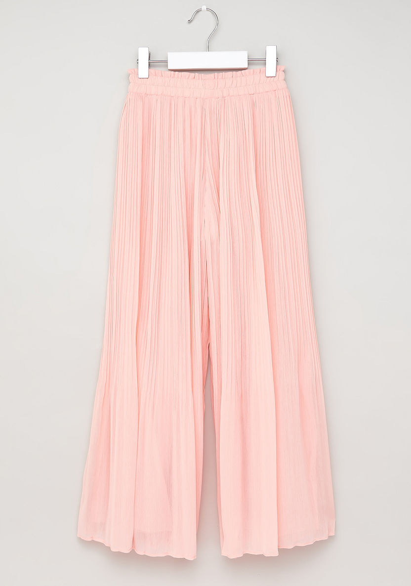 Iconic Pleat Detail Pants with Drawstring-Pants-image-2