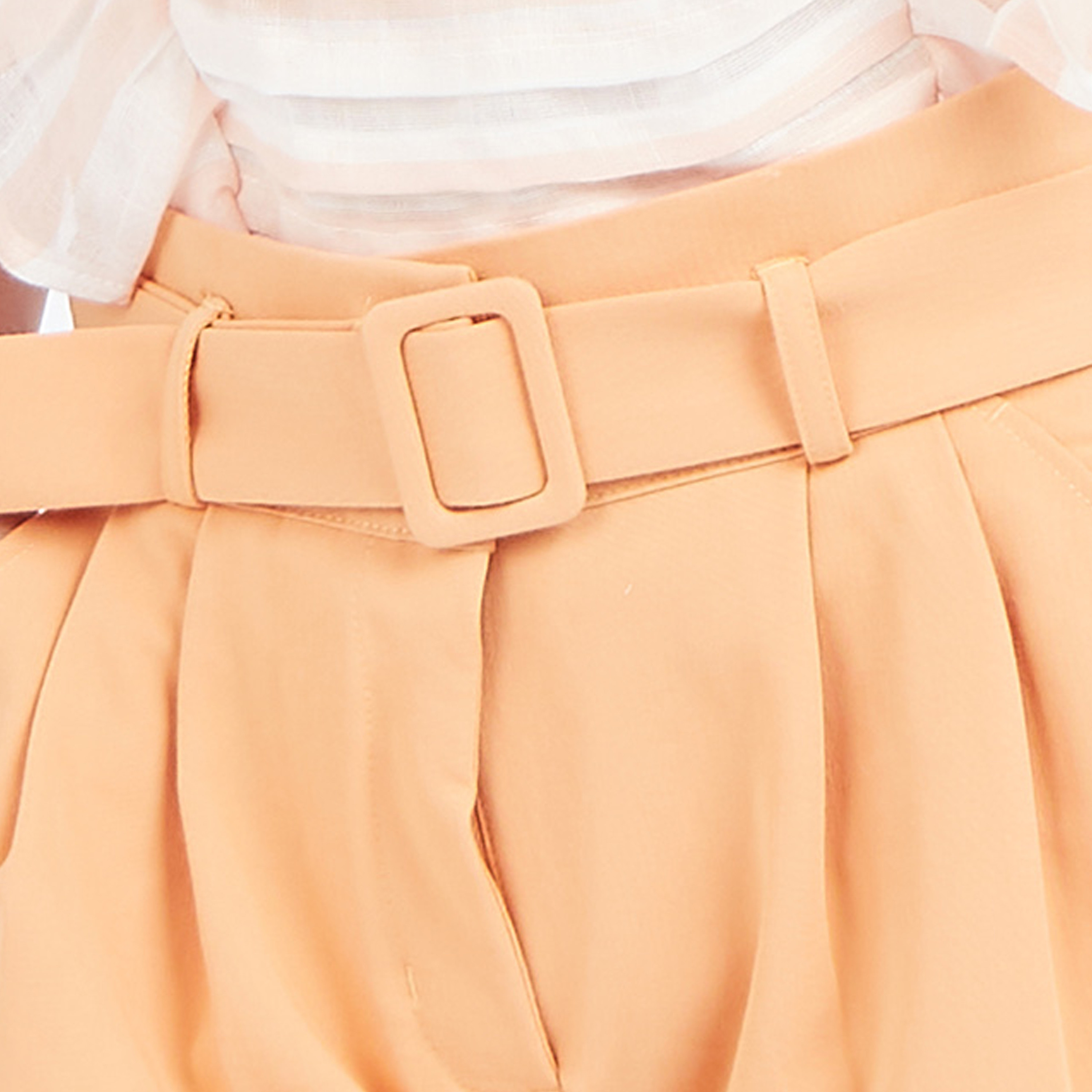 Iconic Solid Woven Pleat Front Shorts with Pockets-girls-clothing-bottoms-shorts-image-12