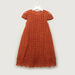 Iconic Textured Dress with Round Neck and Cap Sleeves-Dresses%2C Gowns and Frocks-thumbnail-0