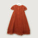 Iconic Textured Dress with Round Neck and Cap Sleeves-Dresses%2C Gowns and Frocks-thumbnail-2