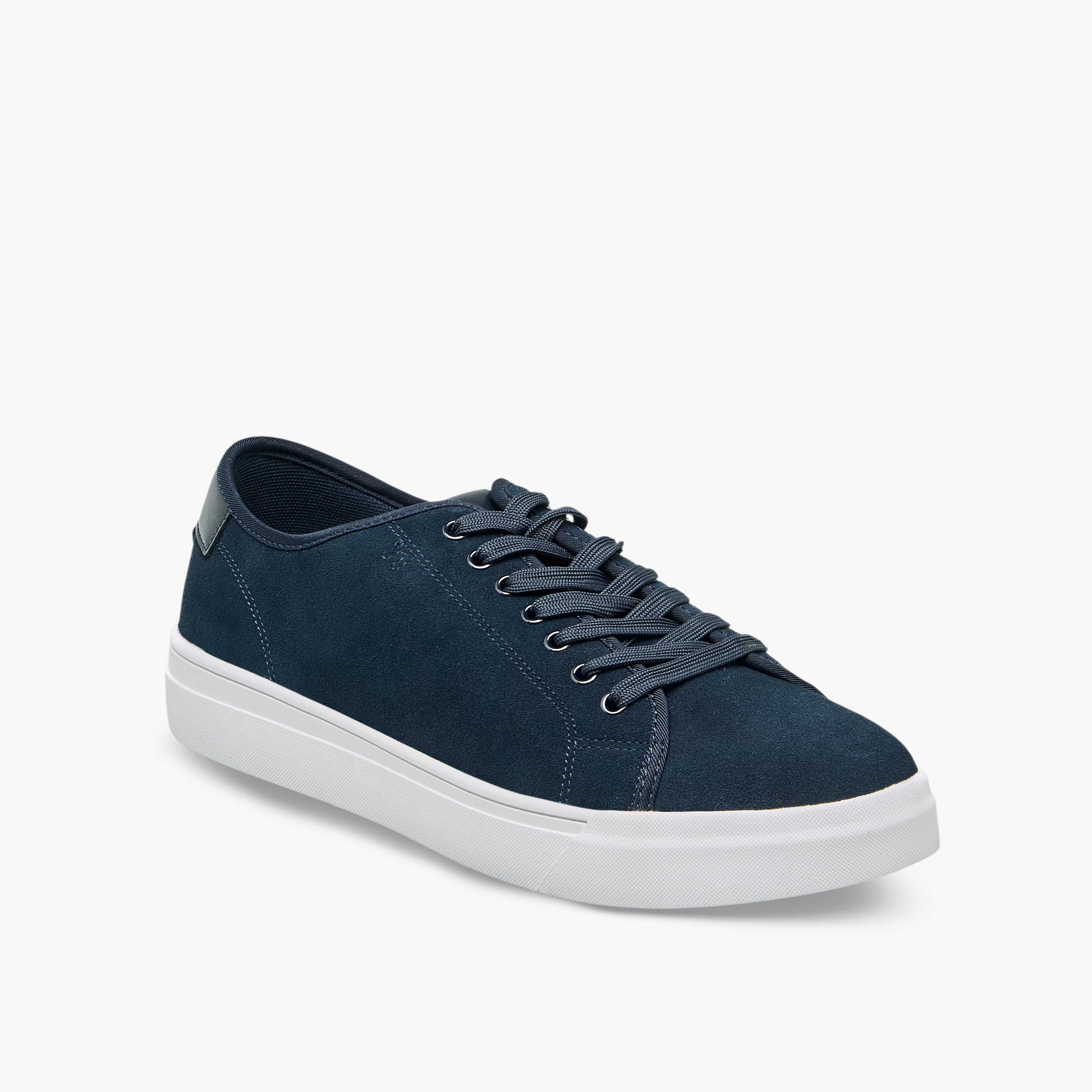 Renzo Ruganni Men Textured Lace-Up Ankle Sneakers-men-shoes-sneakers-image-2