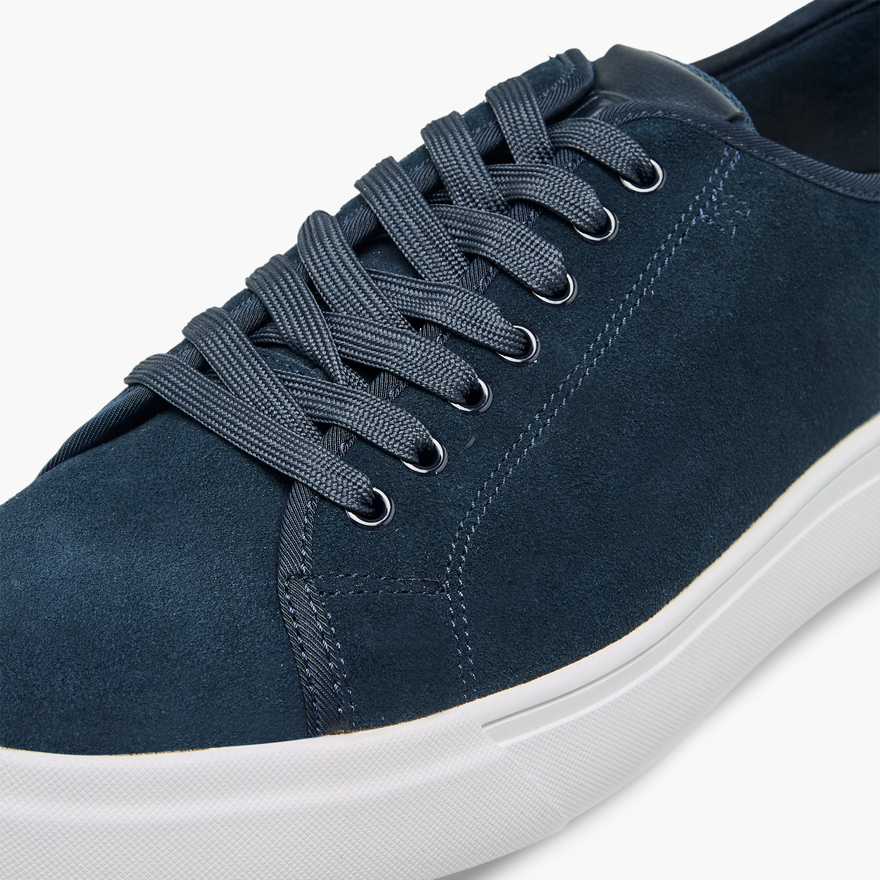 Renzo Ruganni Men Textured Lace-Up Ankle Sneakers-men-shoes-sneakers-image-4