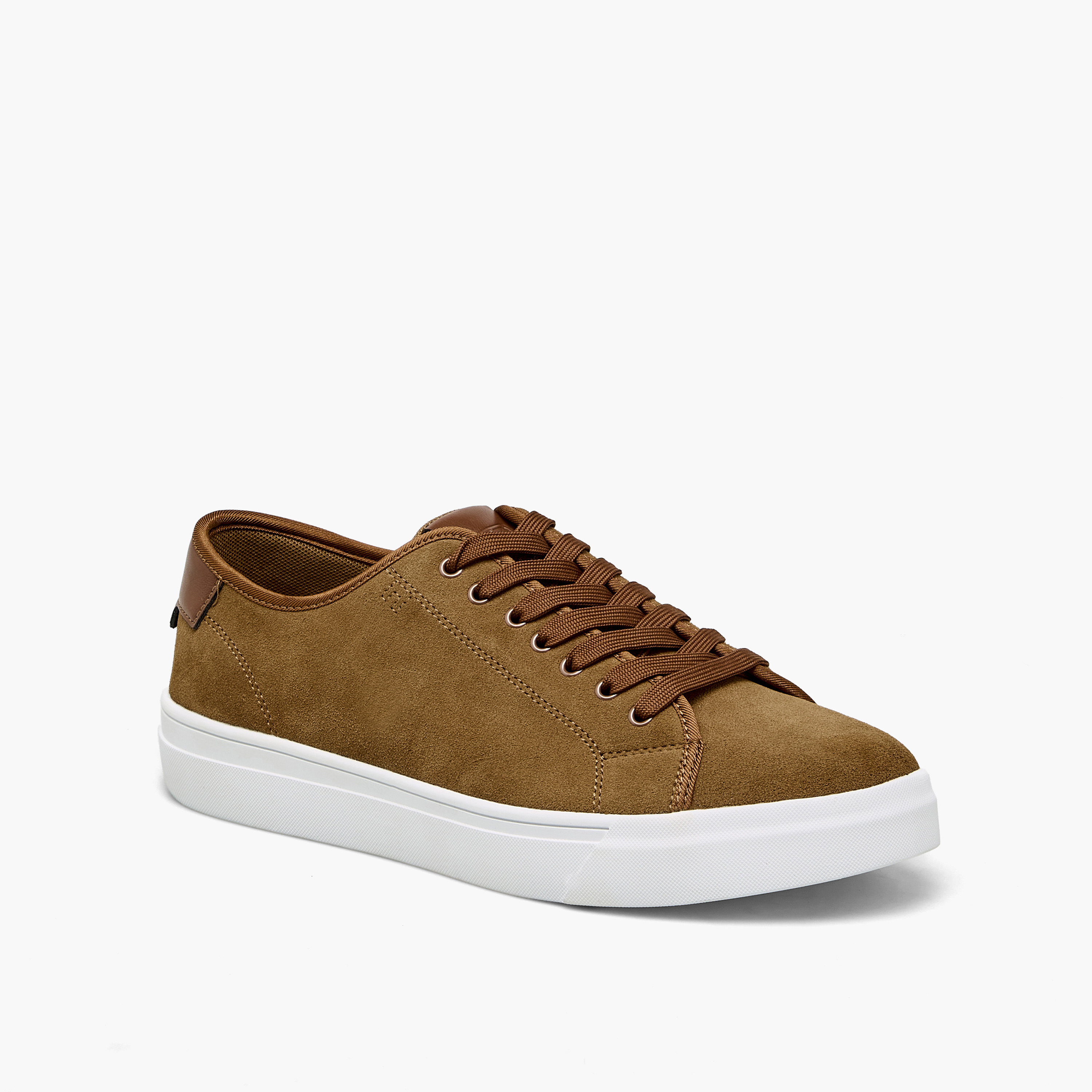 Renzo Ruganni Men Textured Lace-Up Ankle Sneakers-men-shoes-sneakers-image-3