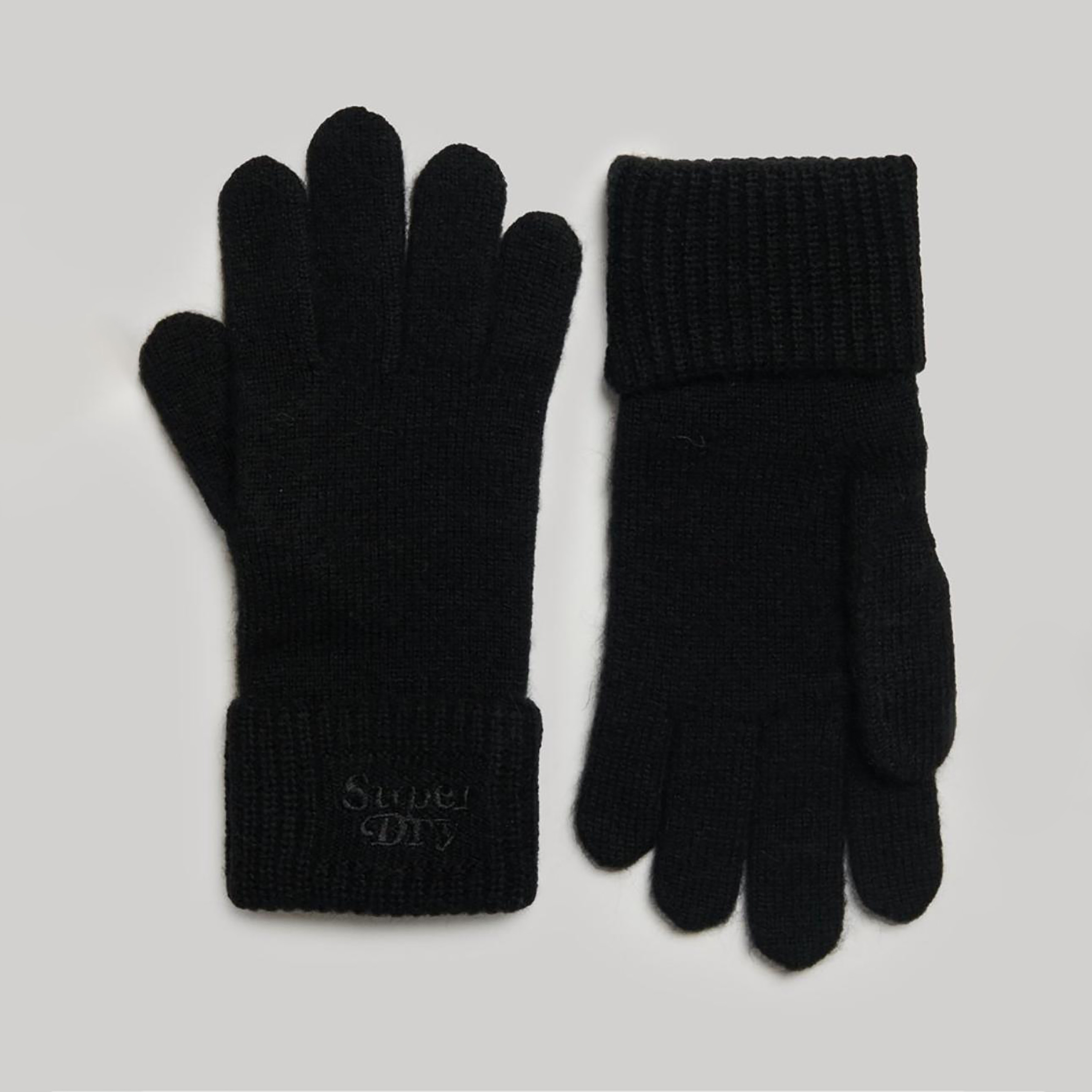 قفازات محبوكة باللون الاسود للنساء من سوبردراي-women-winterwear-gloves-image-1