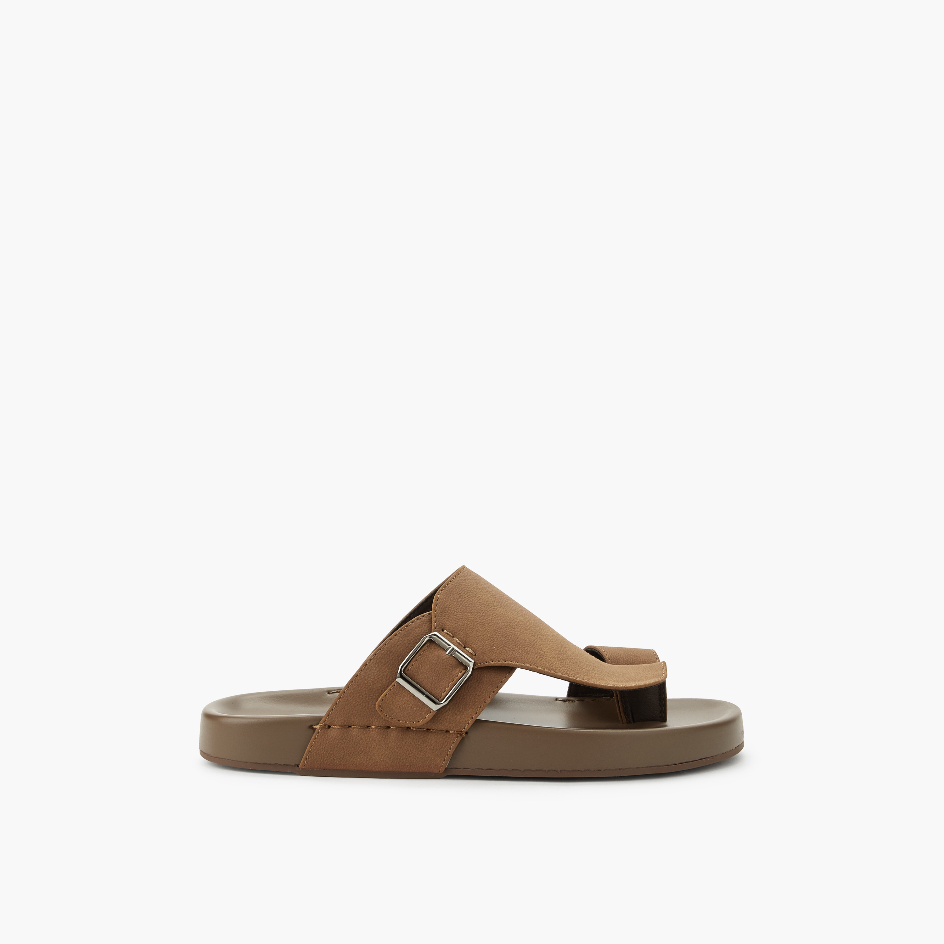 صندل مريح بتفاصيل إبزيم للرجال من إل بي إل من شو إكسبرس-men-shoes-sandals-image-3