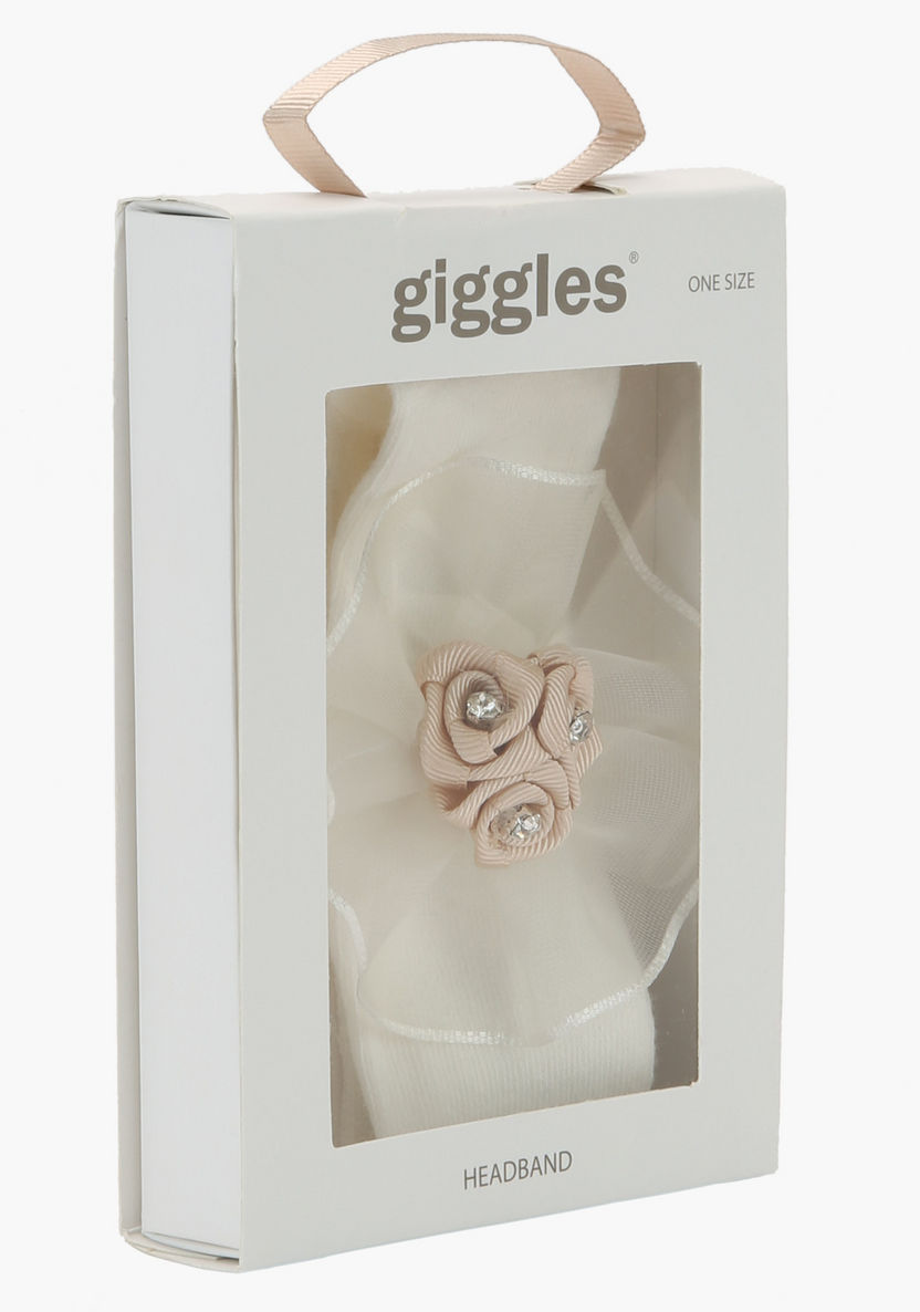 Giggles Head Band with Flower Detail-Hair Accessories-image-2