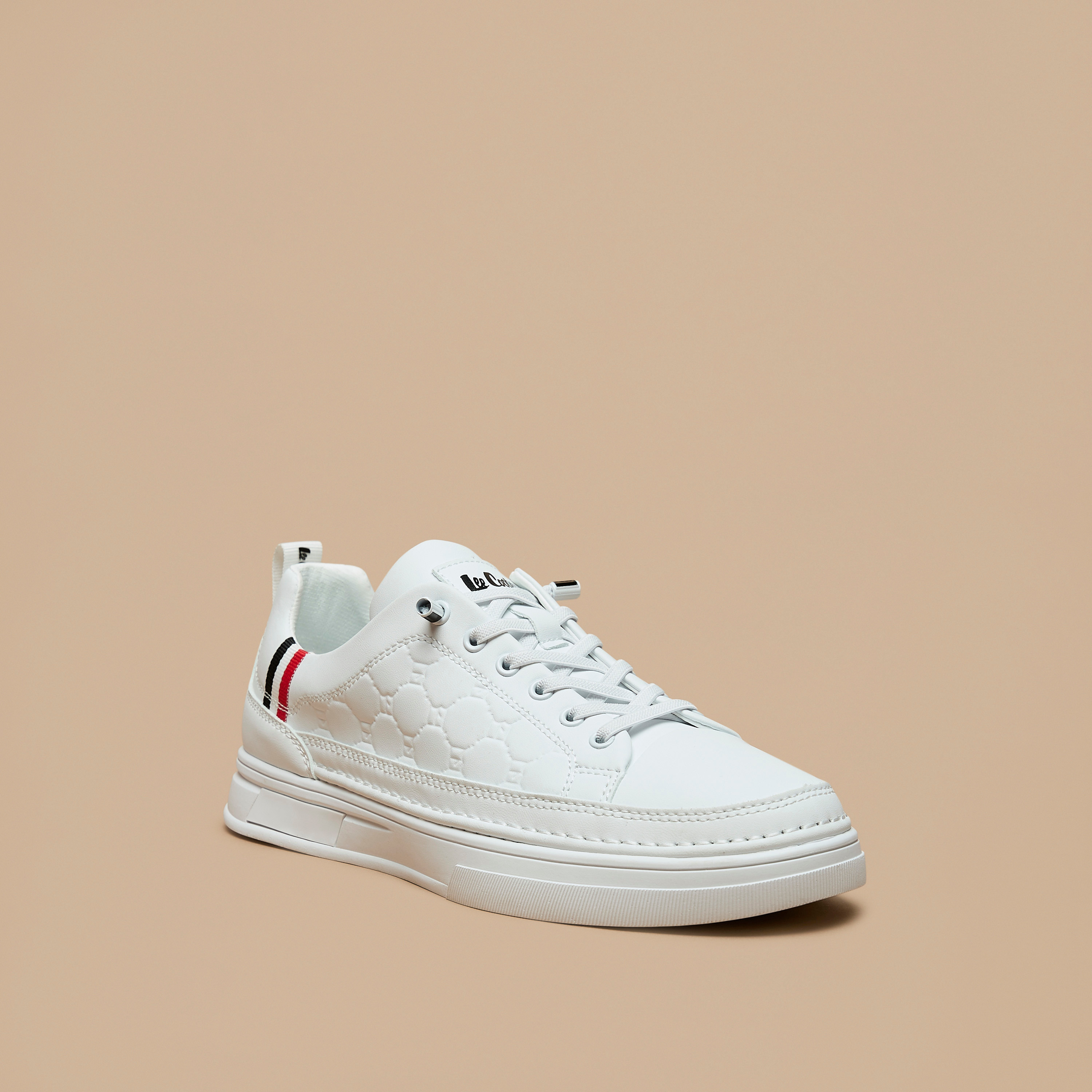 Lee Cooper Men's Textured Lace-Up Low Ankle Sneakers-men-shoes-sneakers-image-1