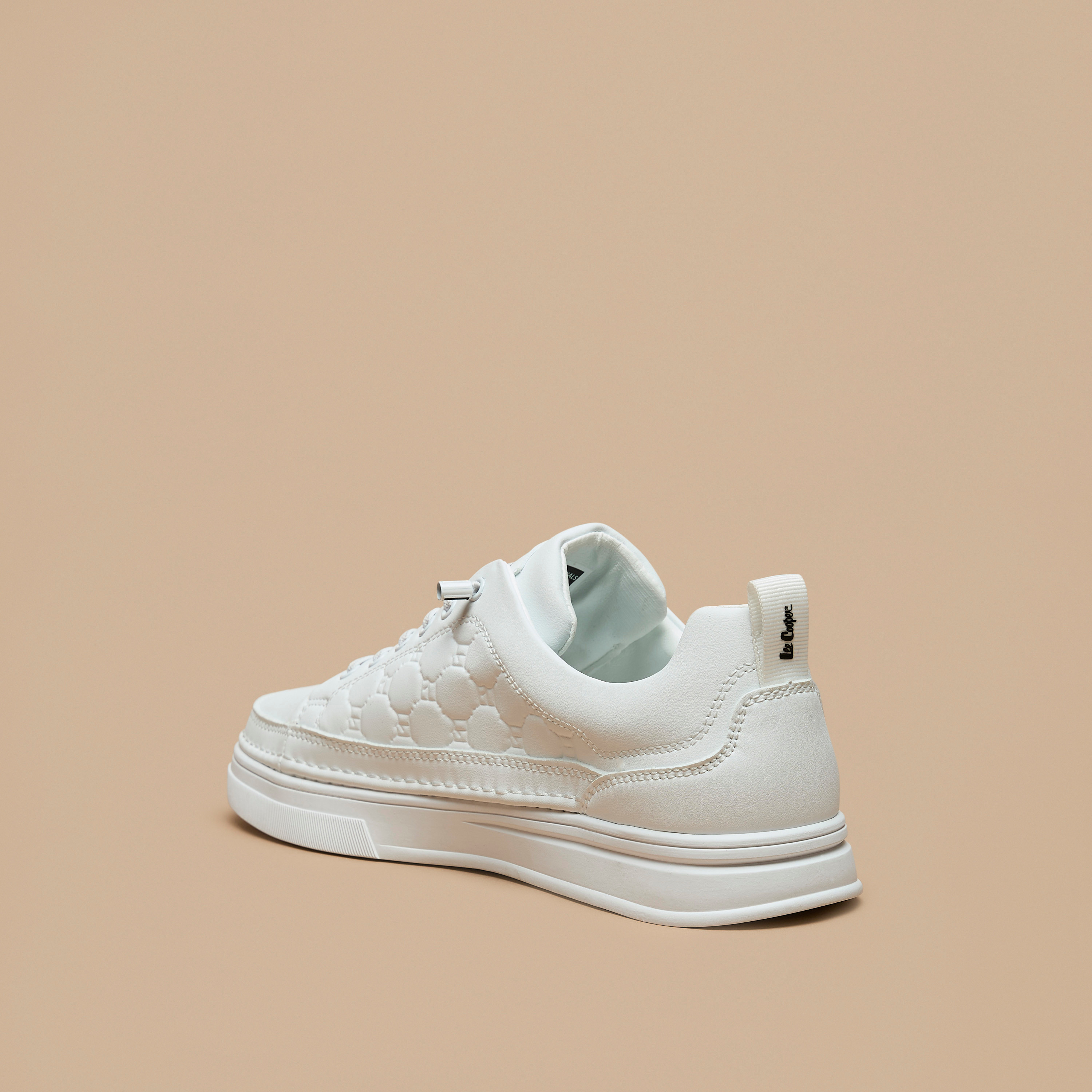 Lee Cooper Men's Textured Lace-Up Low Ankle Sneakers-men-shoes-sneakers-image-2