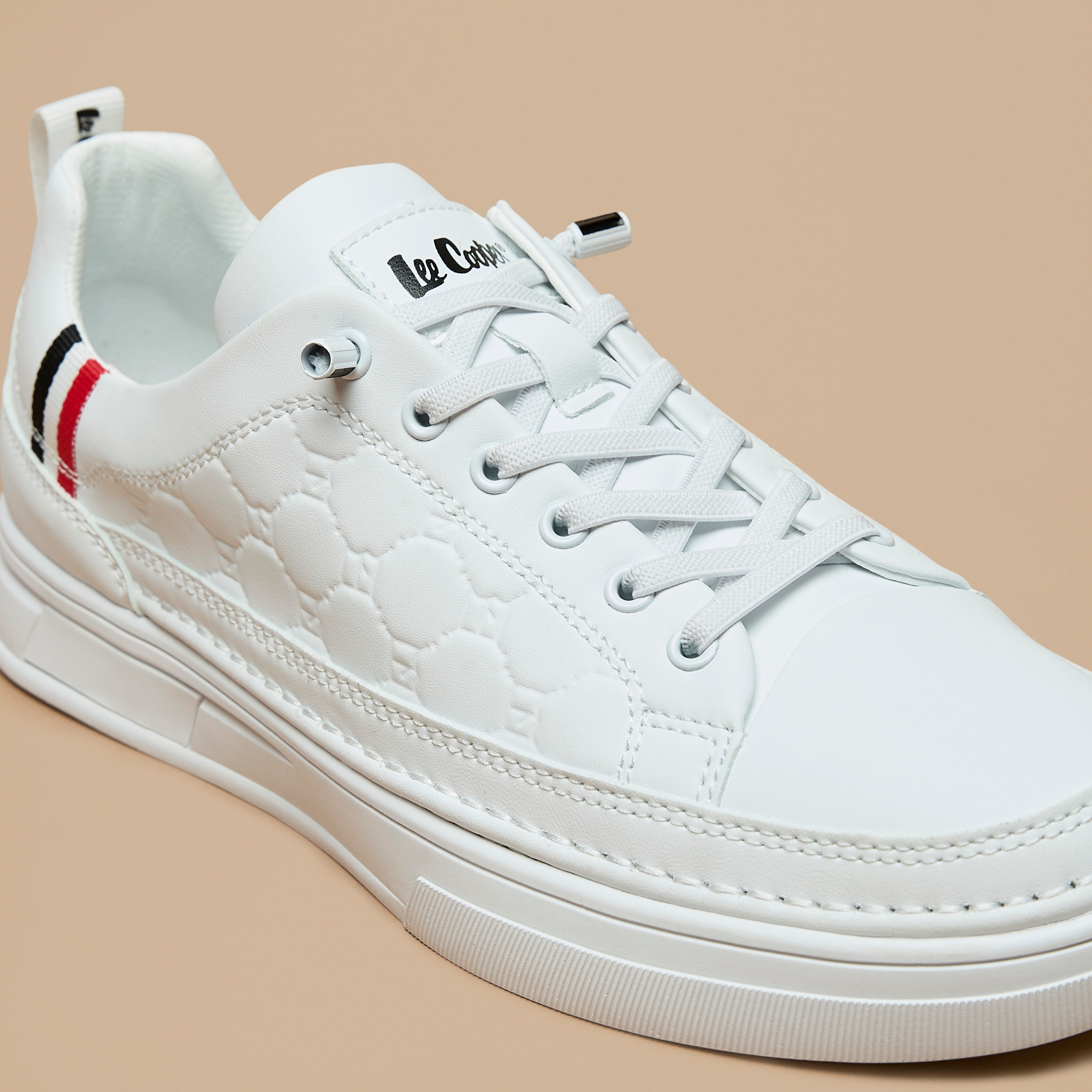 Lee Cooper Men's Textured Lace-Up Low Ankle Sneakers-men-shoes-sneakers-image-5