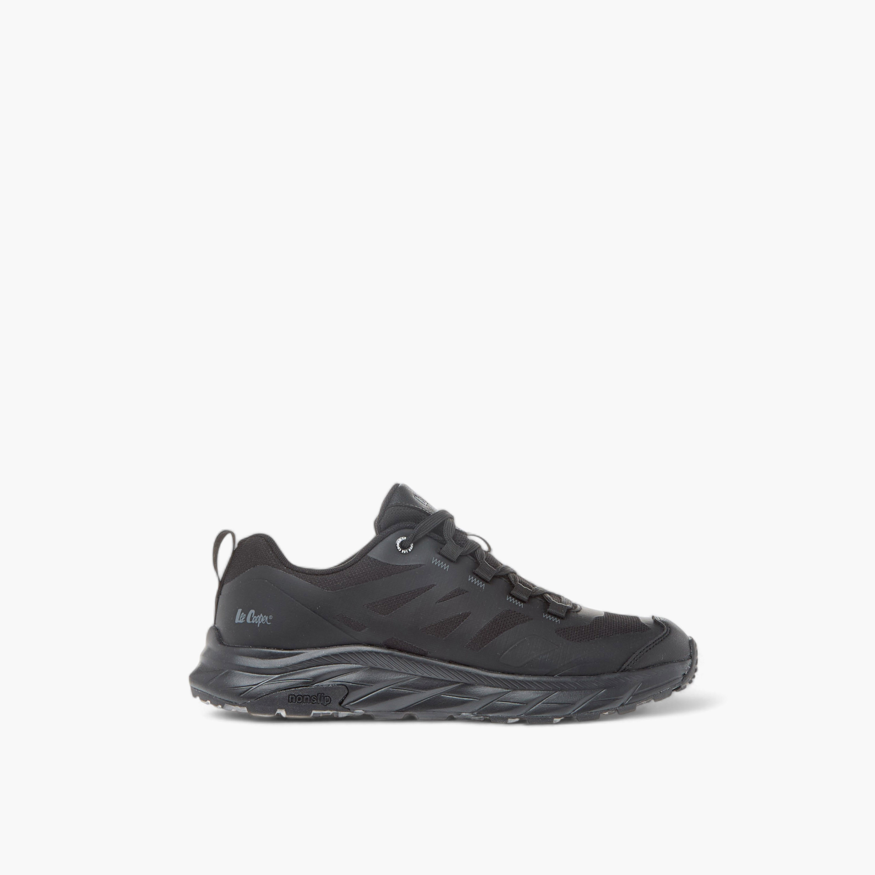 Lee Cooper Unisex Panelled Sneakers with Lace-Up Closure-girls-shoes-sneakers-image-3