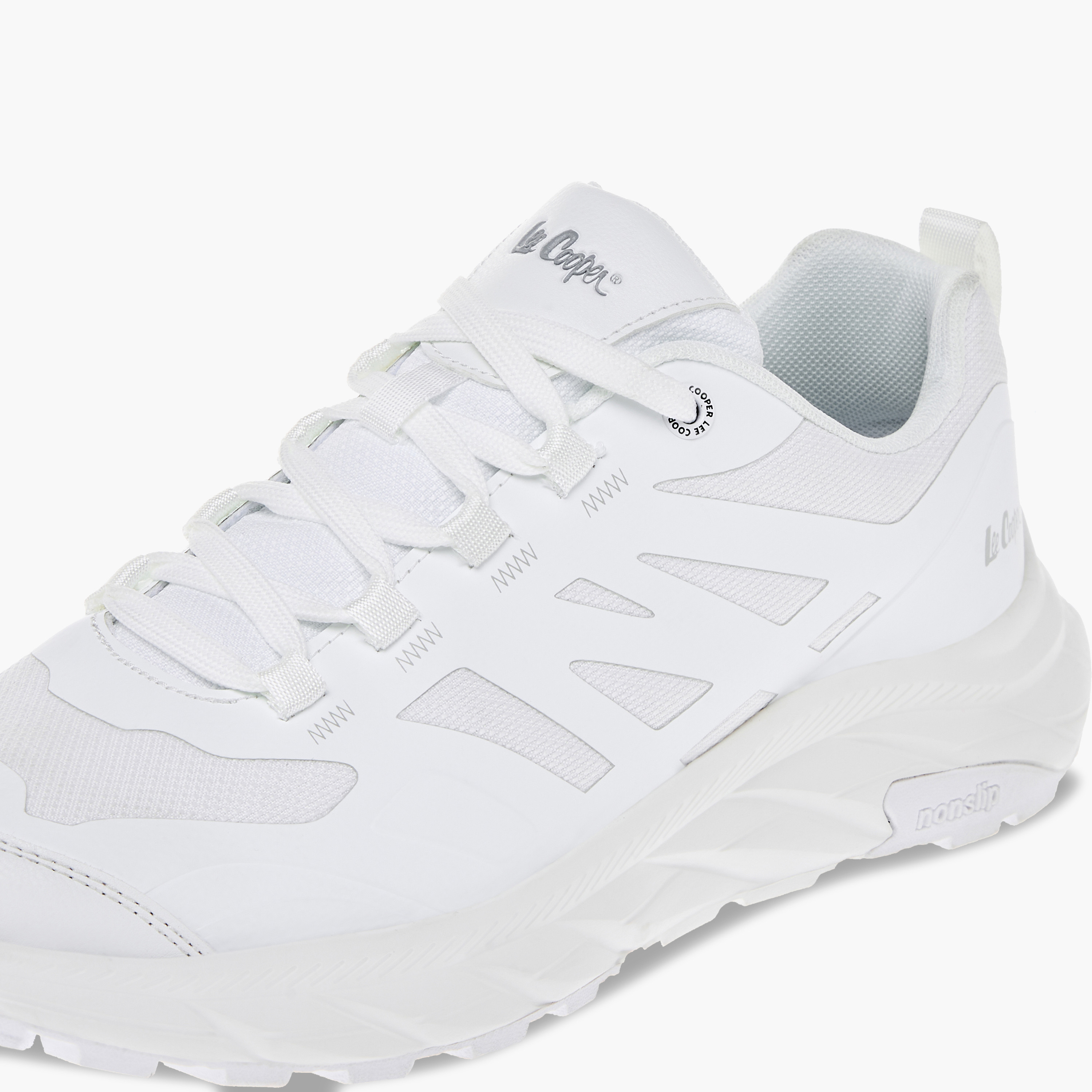 Lee Cooper Unisex Panelled Sneakers with Lace-Up Closure-girls-shoes-sneakers-image-4