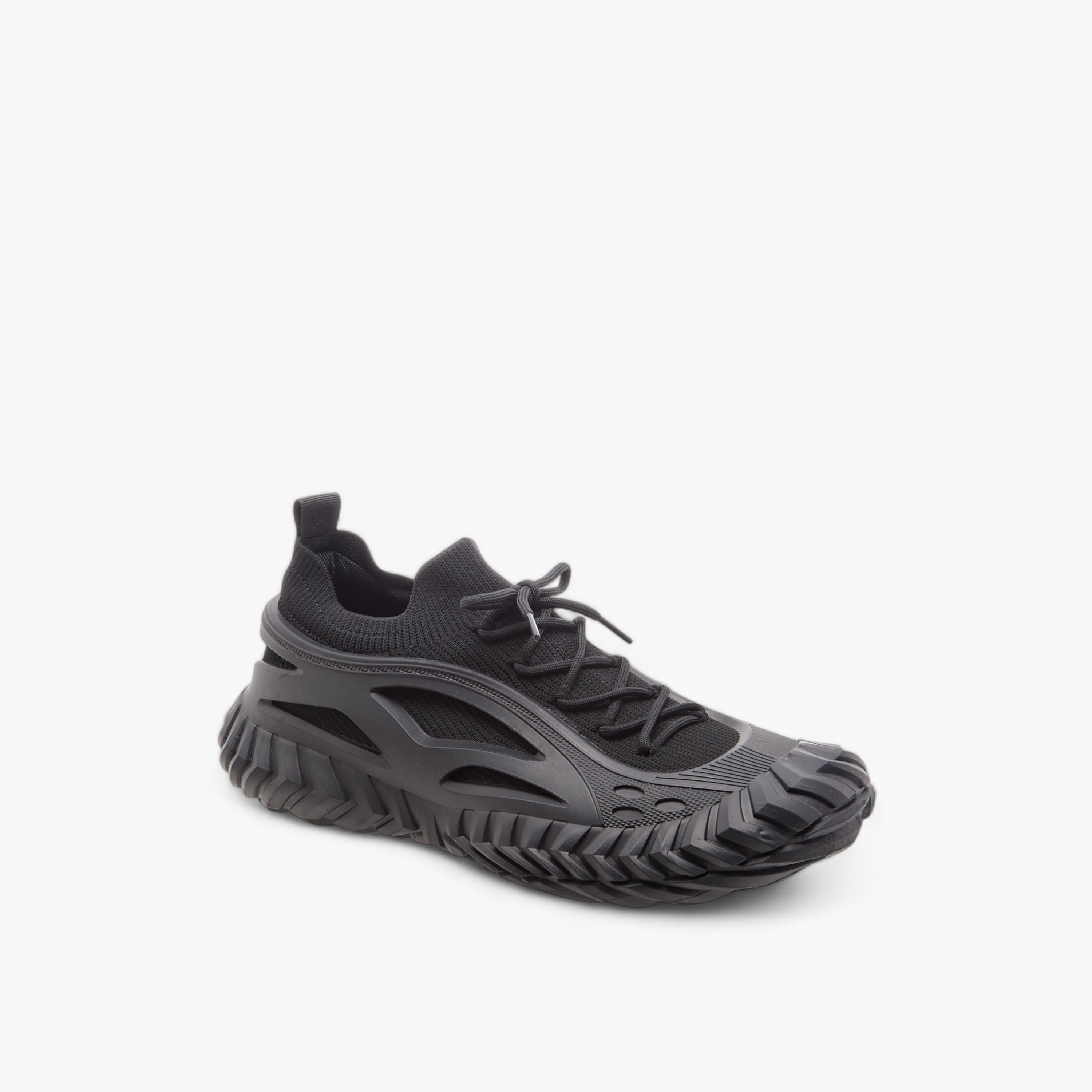 Lee Cooper Men's Panelled Sneakers with Lace-Up Closure-men-shoes-sneakers-image-2